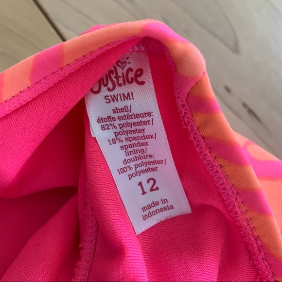 Justice 3 piece Tankini Bathing Suit Set 🌺 Size 12. - Picture 11 of 14